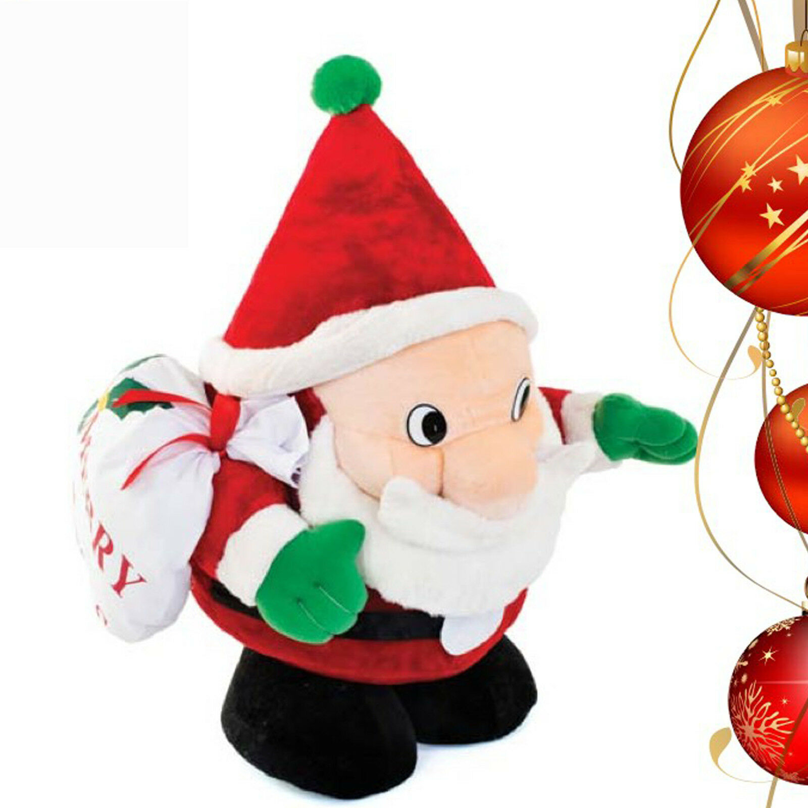 Immagini Babbo Natale Con Sacco.Babbo Natale Peluche Morbidissimo Alto 60cm E Largo 38cm Con Sacco Porta Oggetti Ebay