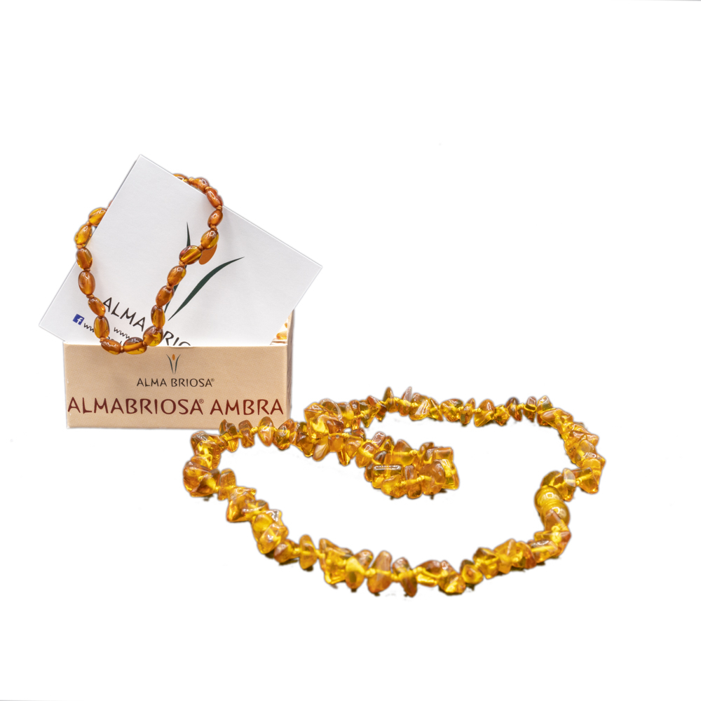 collana e braccialetto ambra