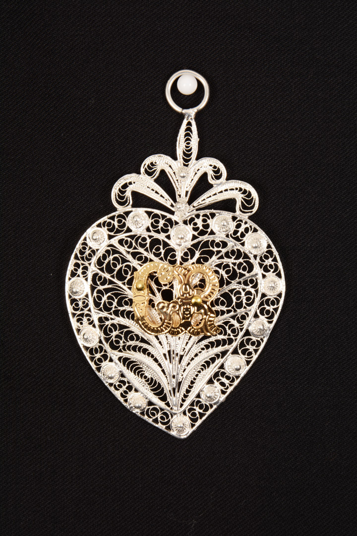 Cuore Votivo Ex Voto in Filigrana d'Argento