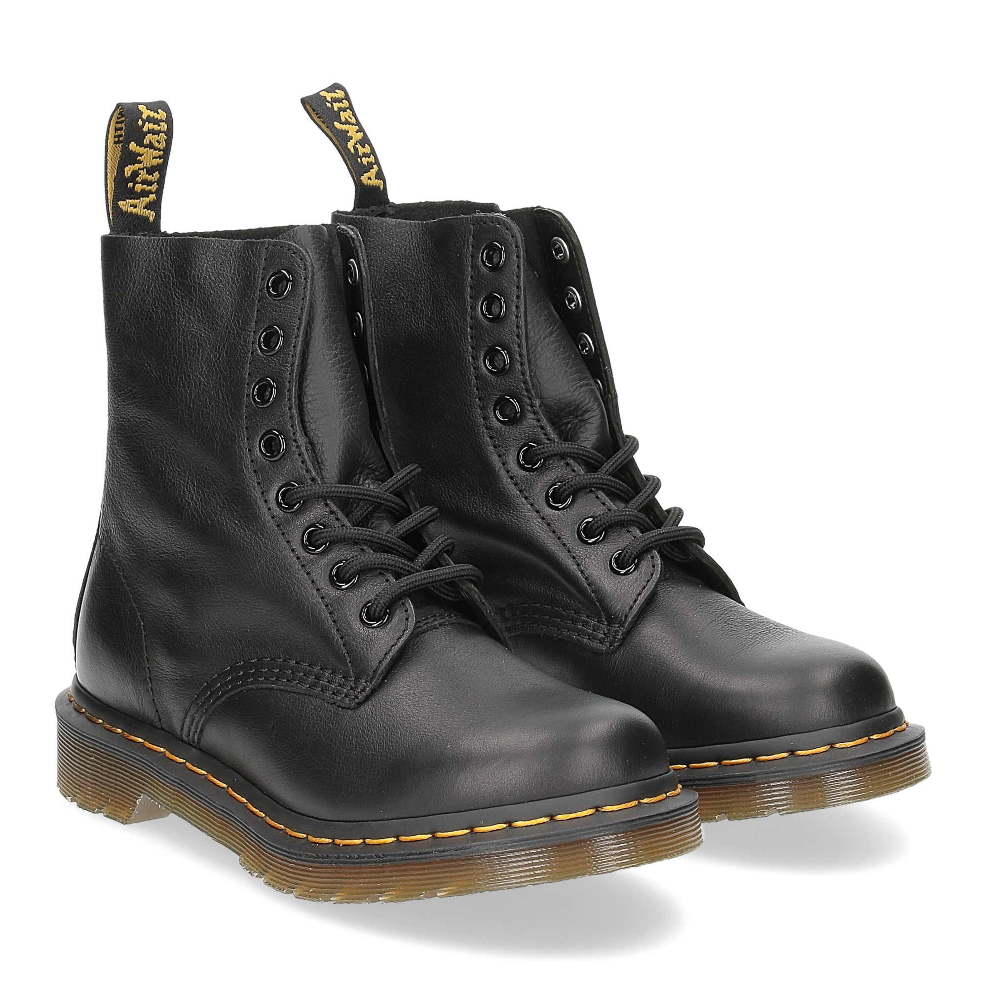 Scarpe dottor martens nere con outlet tacco