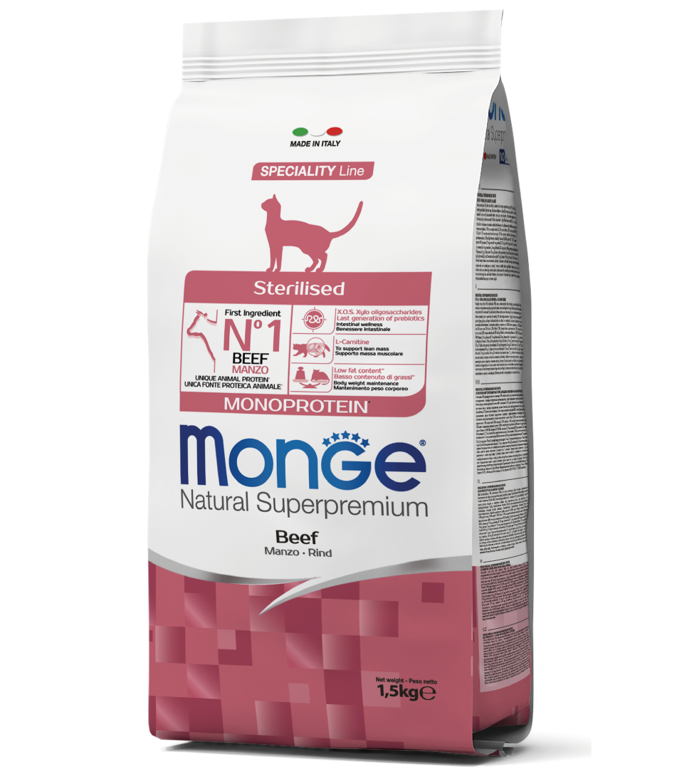 Monge Natural Sterilised - Cibo Umido Per Gatti Sterilizzati, 10kg, Ricco Di Pollo E Fibre - Foto 9