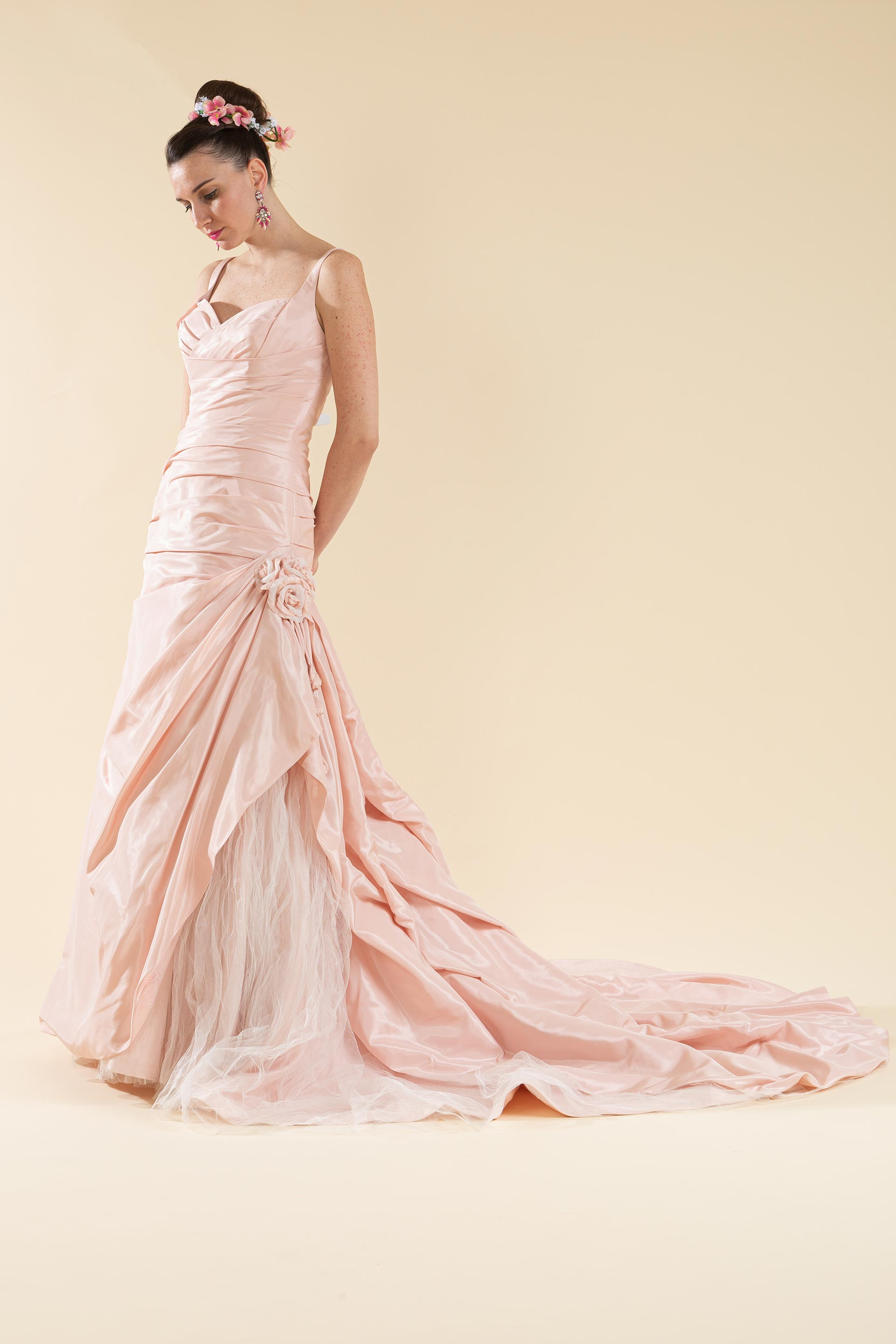 Abito sposa rosa sale