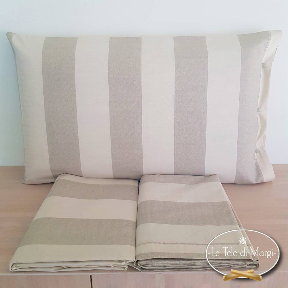 Completo Lenzuola Rigoni beige matrimoniale