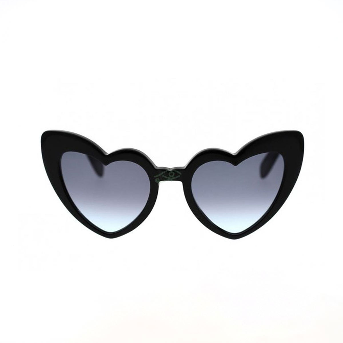 Occhiali da sole a forma di cuore in metallo argentato e acetato Loulou  SAINT LAURENT EYEWEAR da donna