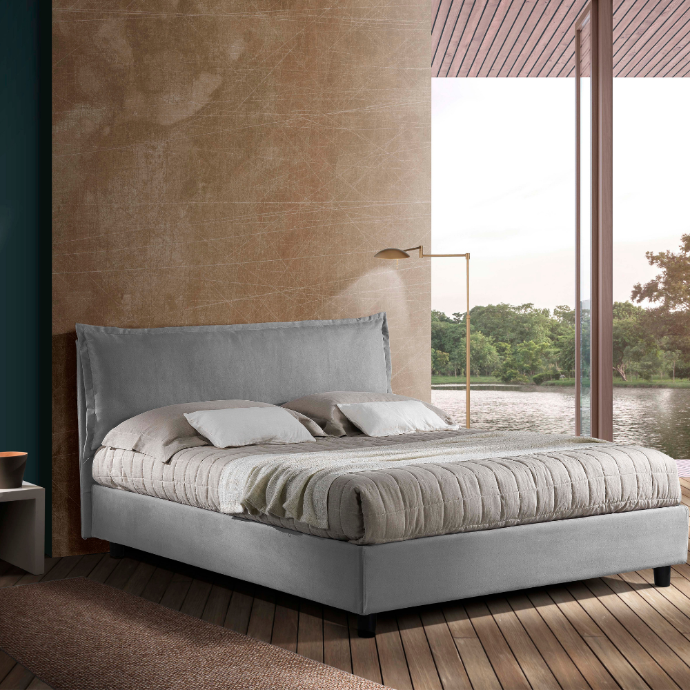 Letto Matrimoniale Ghiaccio Con Box Contenitore E Rete Legno Evergreenweb Materassi Beds