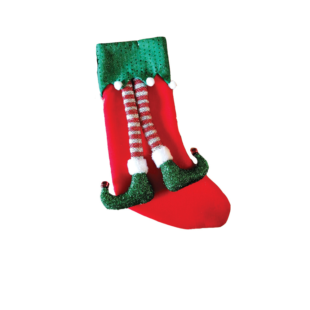 Calza Piedi Di Elfo Rossa E Verde Cancelleria Party Papiro Ercolano - 6