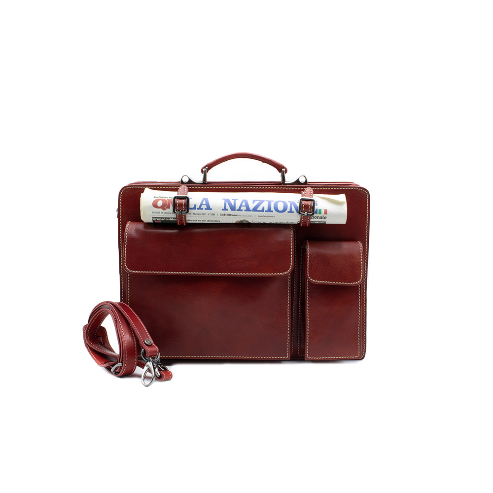 Pure hot sale leather briefcases