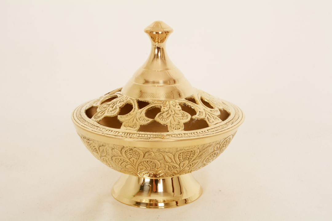 Incensiere Traforato dorato 20033