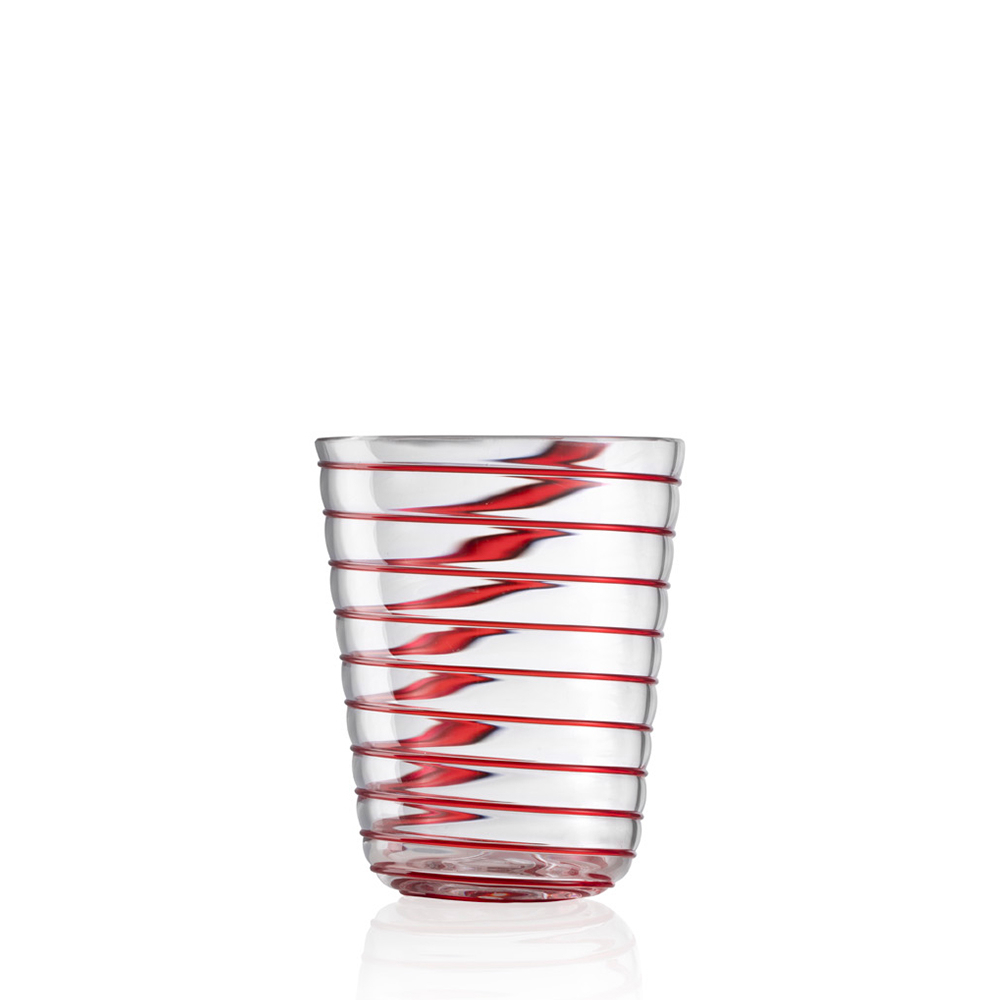 Bicchiere Acqua Twist Rosso, NasonMoretti