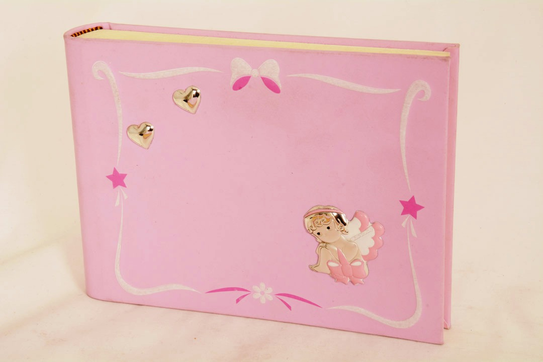 Album porta foto rosa in similpelle