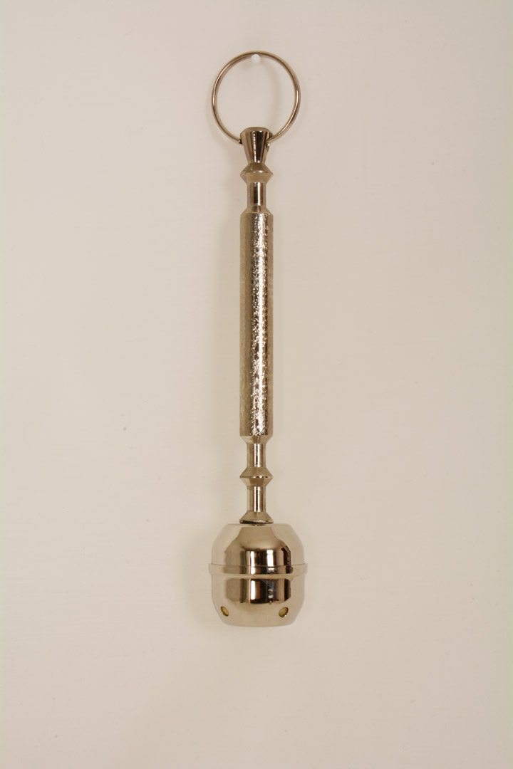 Aspersorio in Ottone Nichelato 20 cm