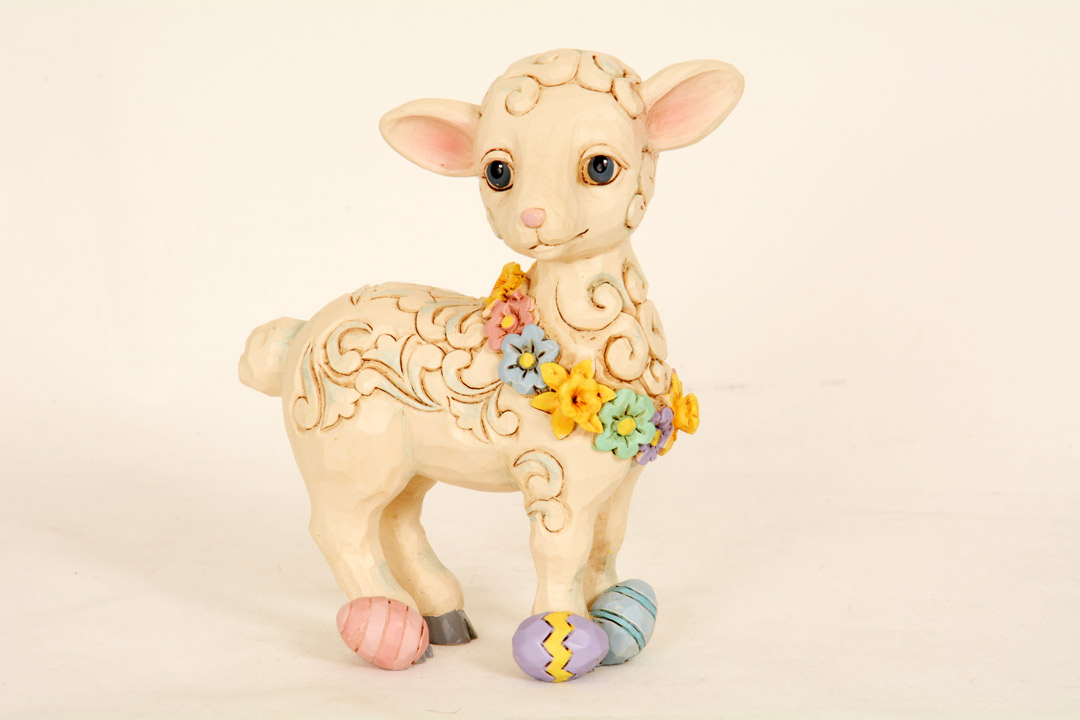 Jim Shore Agnellino 13 cm Statuina in Resina