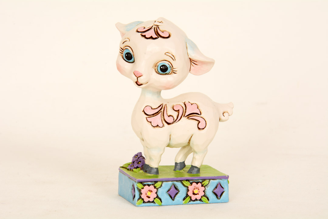 Jim Shore Agnello 9 cm Statuina in Resina