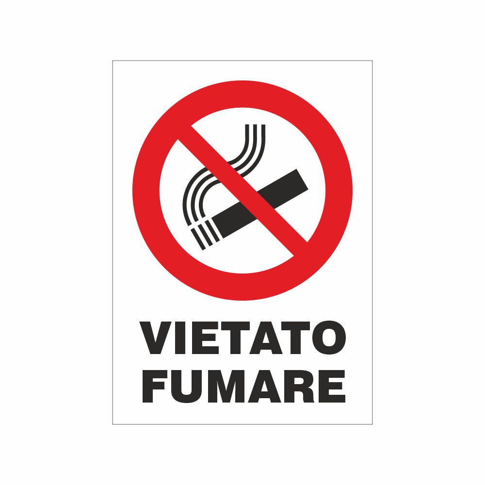 Cartello vietato fumare