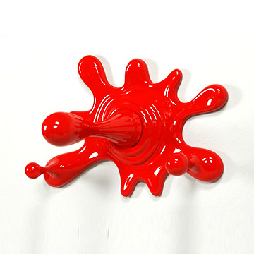 Antartidee - Appendiabiti Da Parete Theleft Rosso In Resina