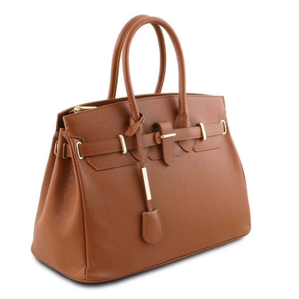 Tuscany Leather TL141529 TL Bag Borsa a mano media con accessori oro