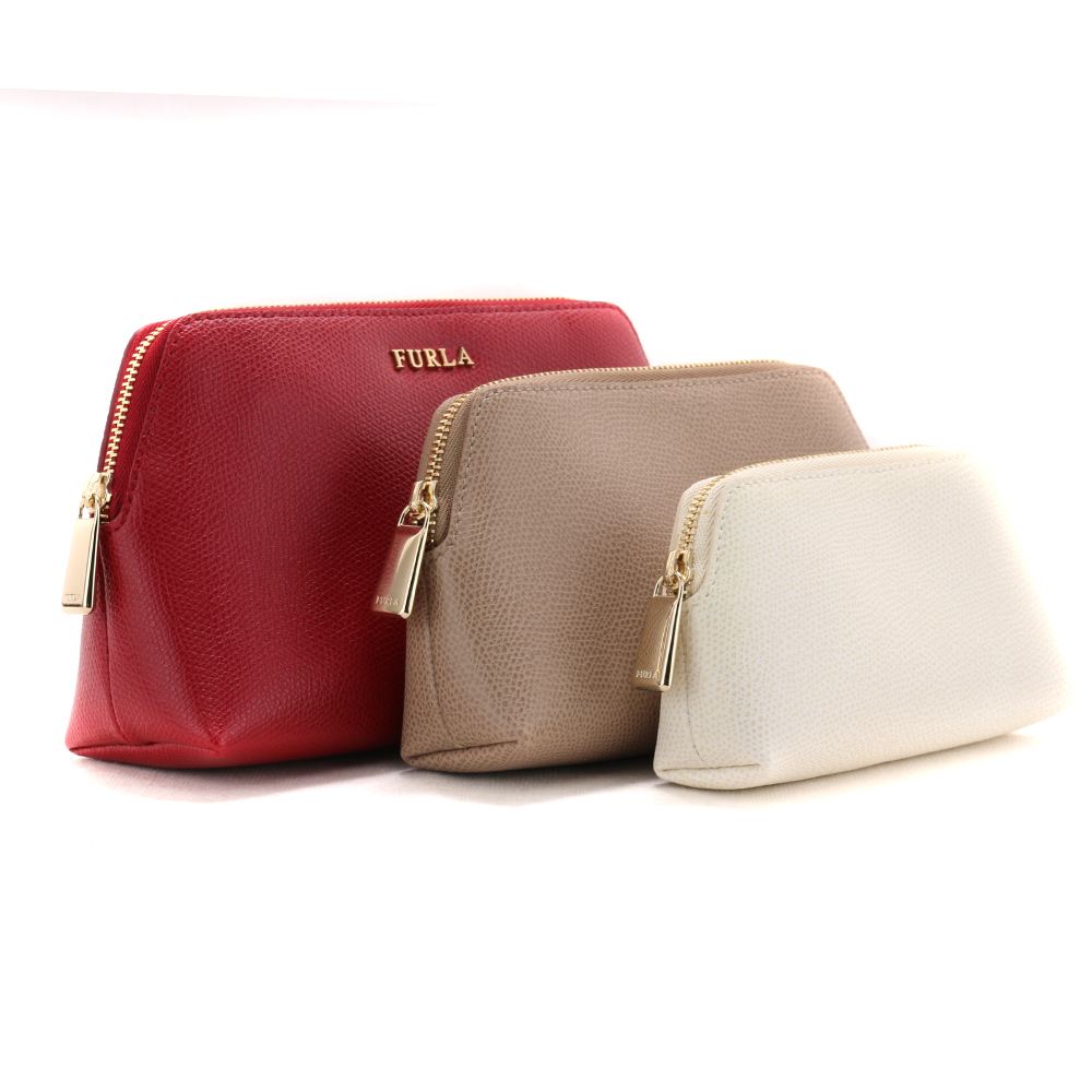 Porta oggetti Furla ISABELLE 757083 CABERNET+CARAMELLO+SOAVE