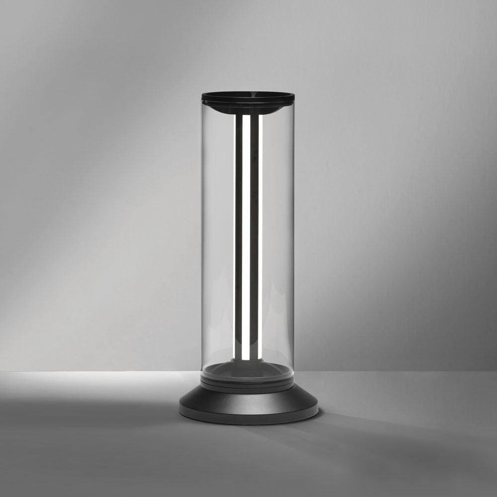 LEMSTATION DA TAVOLO NERO 18W 3000K