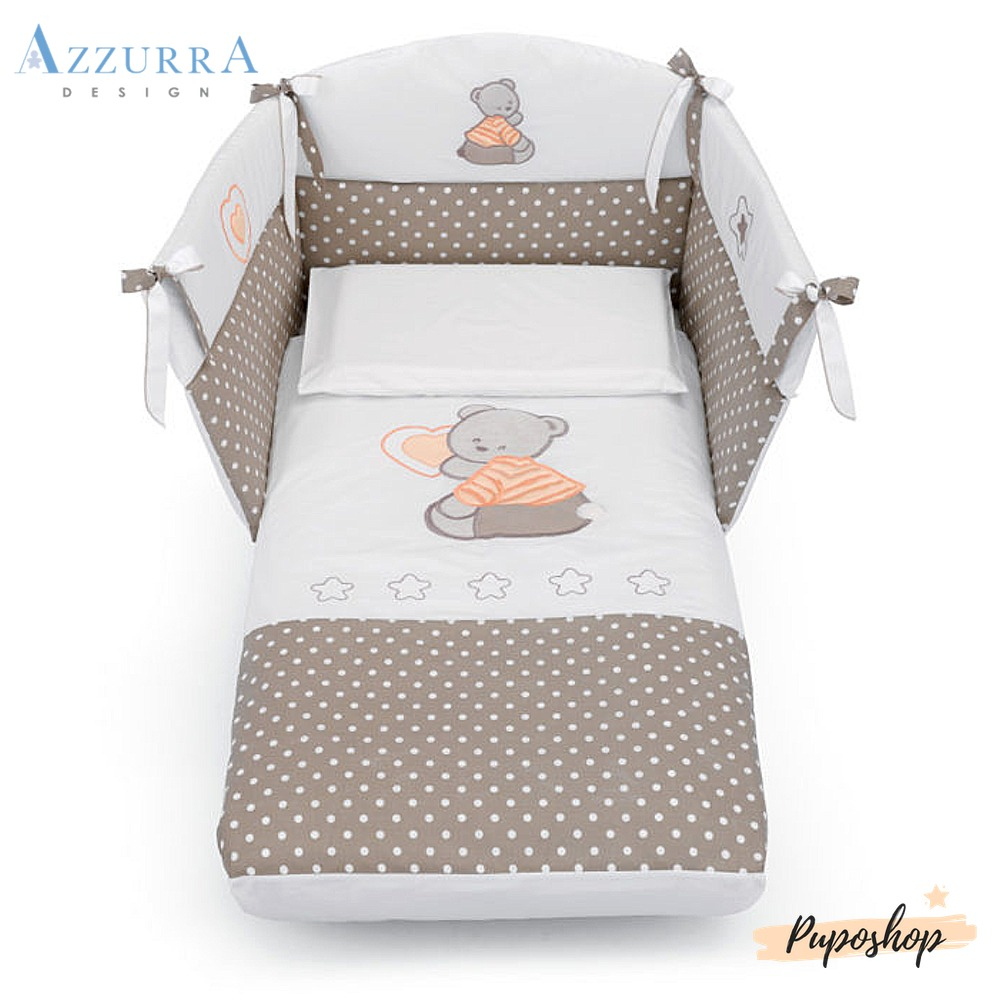 Piumone Paracolpi per lettino linea Cuore Stelle by Azzura Design Puposhop