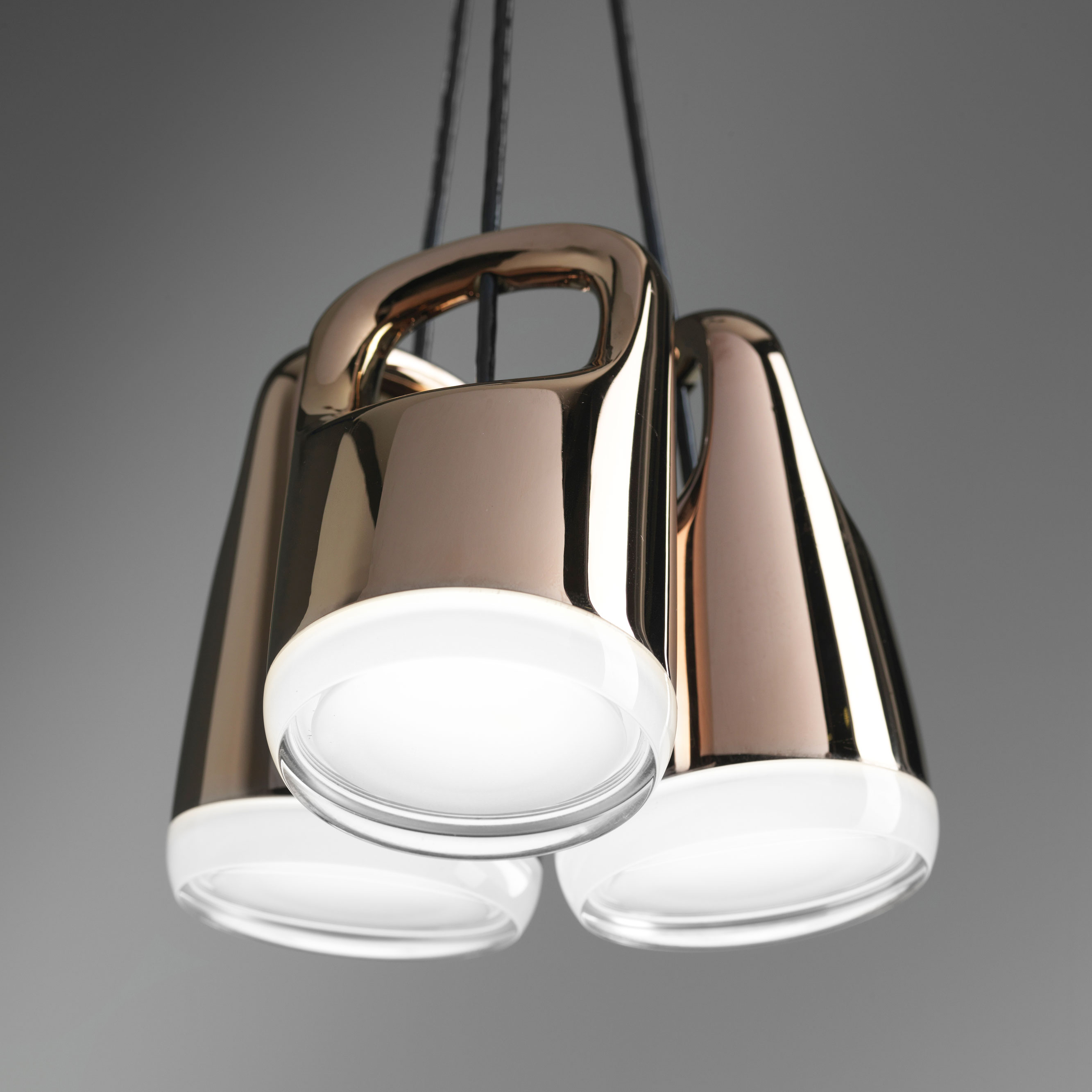 BAG SOSPENSIONE 3 LUCI ORO ROSA 12W 3000K