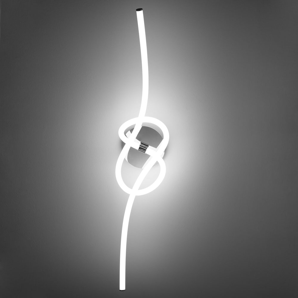 LIGHT LINE APPLIQUE BIANCO+CROMO 32W 3000K DIMMERABILE