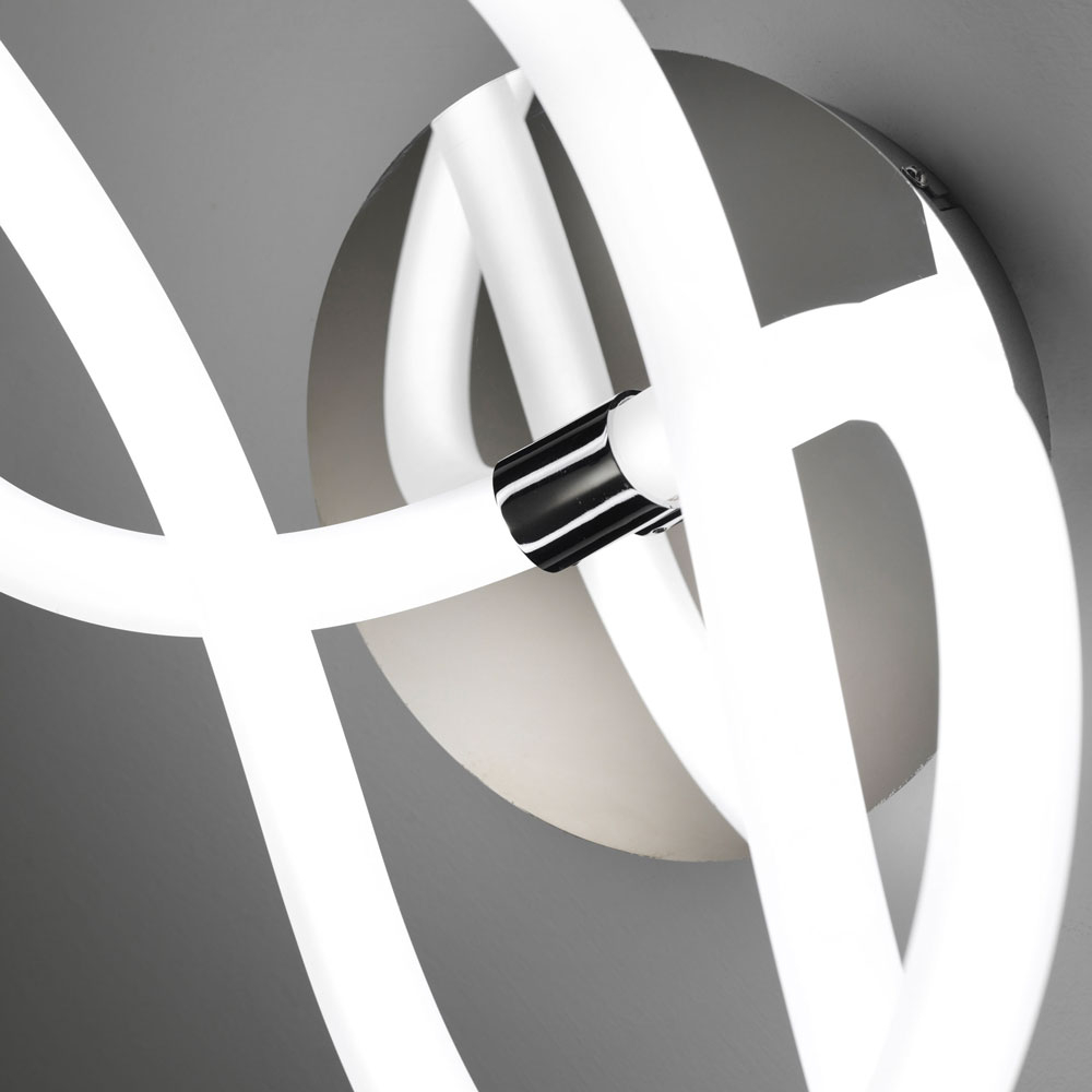 LIGHT LINE APPLIQUE BIANCO+CROMO 32W 3000K DIMMERABILE