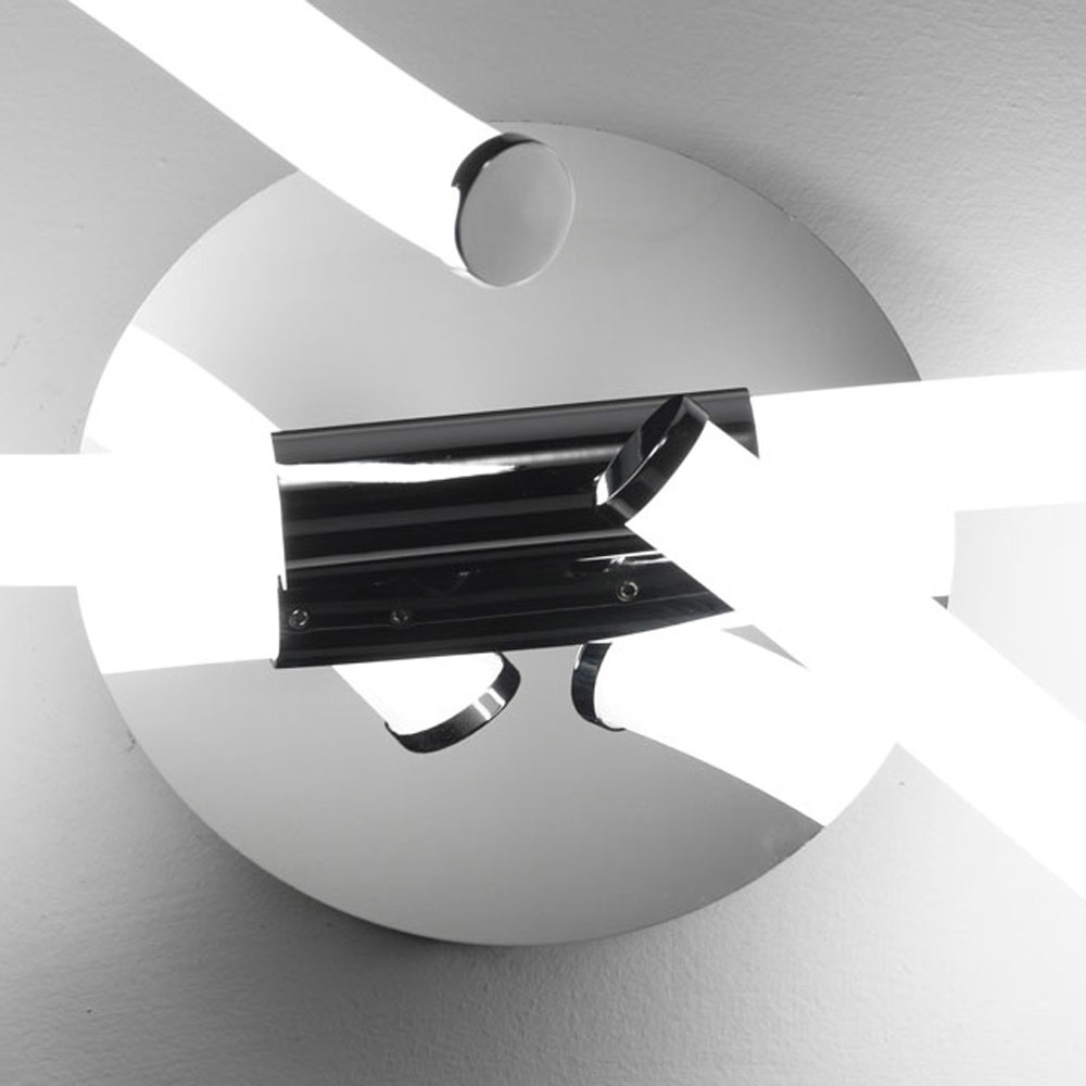 LIGHT LINE APPLIQUE NODO BIANCO+CROMO 21W 3000K DIMMERABILE