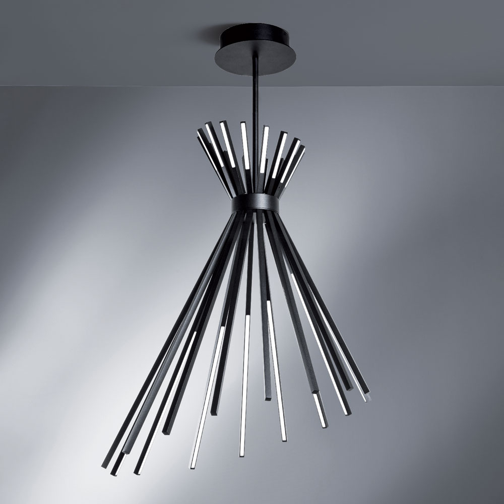 TIPI SOSPENSIONE NERO 107W 3000K 