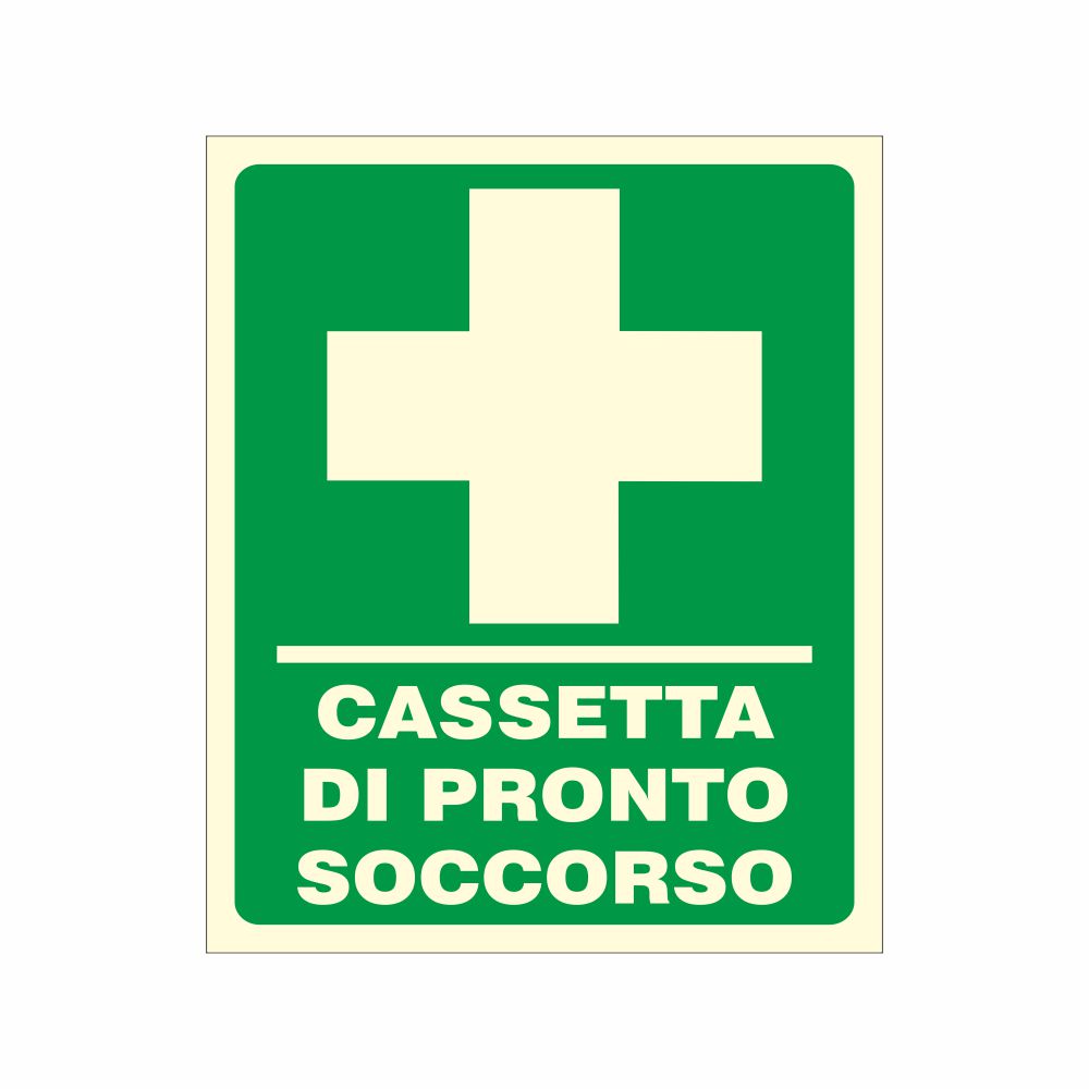 Centro Sill Shop - Cartello luminescente Cassetta di pronto soccorso