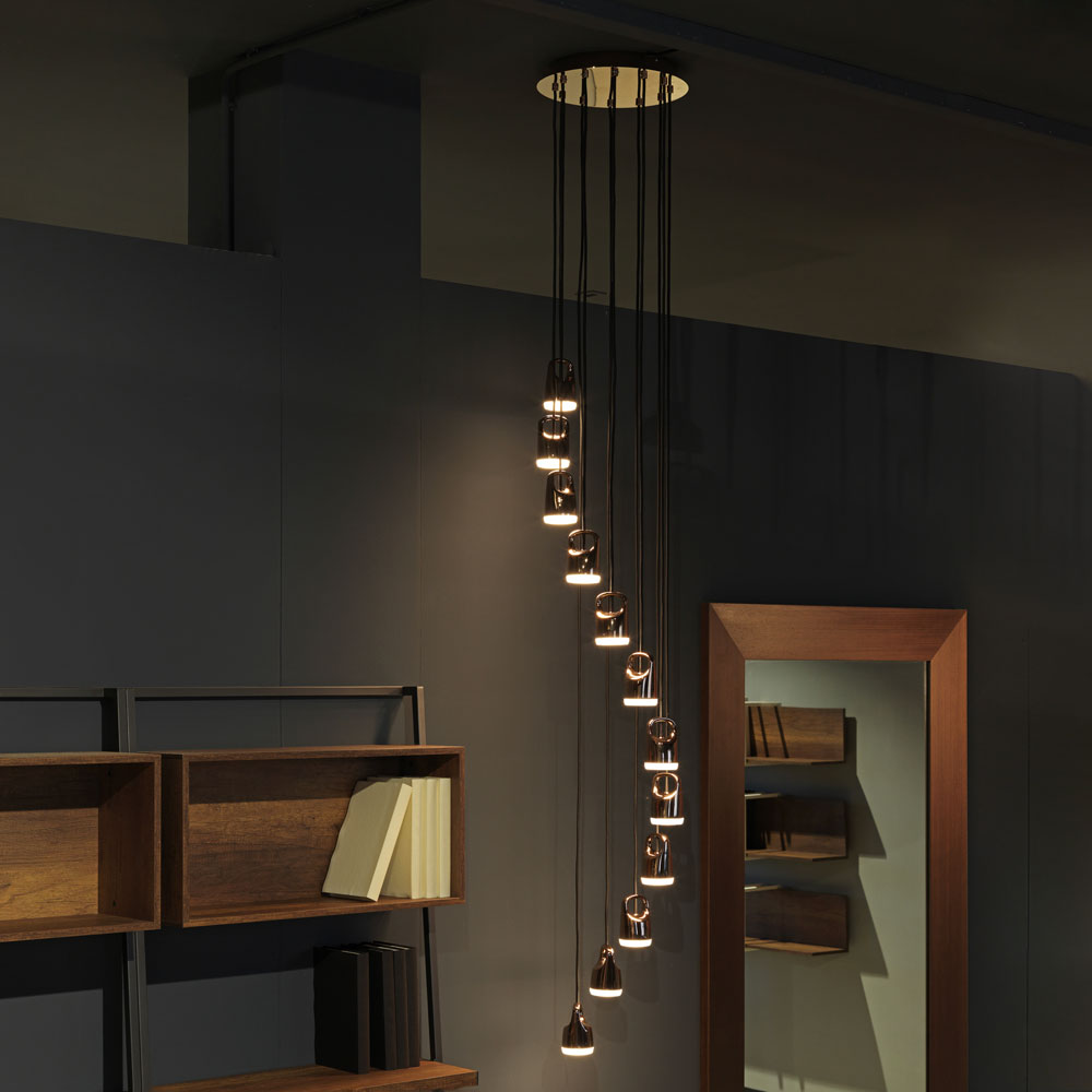 BAG SOSPENSIONE CASCATA ORO ROSA 38W 3000K