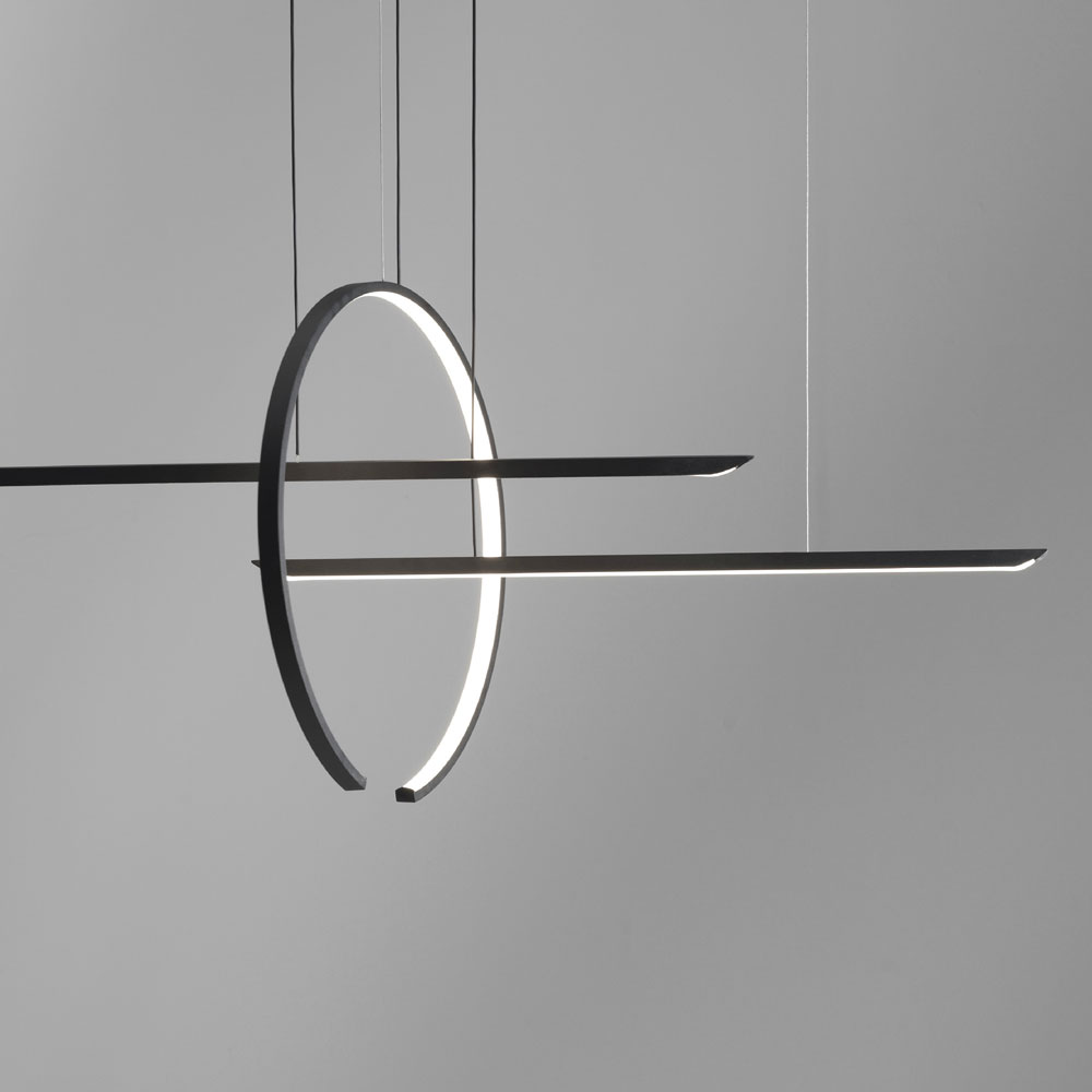 IN&OUT SOSPENSIONE NERO 50W 3000K-4000K