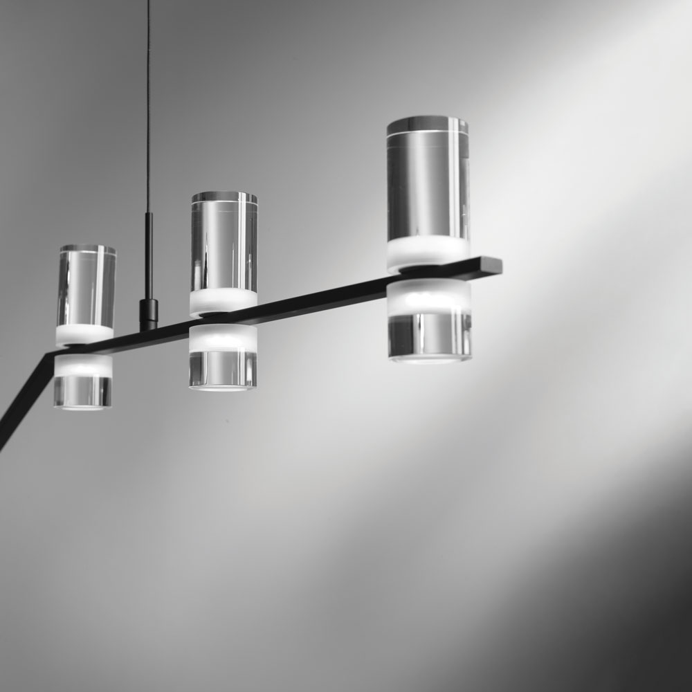 KINGFORT 5 LUCI NERO 5x4W 3000K