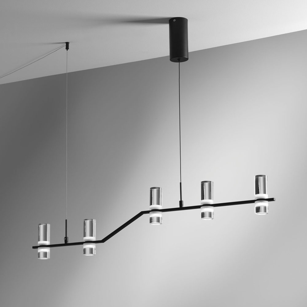 KINGFORT 5 LUCI NERO 5x4W 3000K