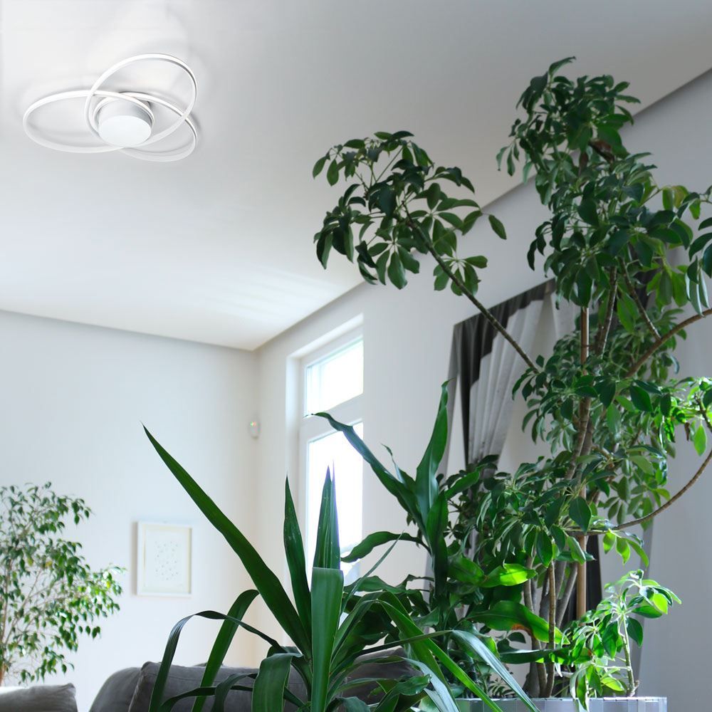 CLOVER PLAFONIERA 80 BIANCO 47W 4000K DIMMERABILE