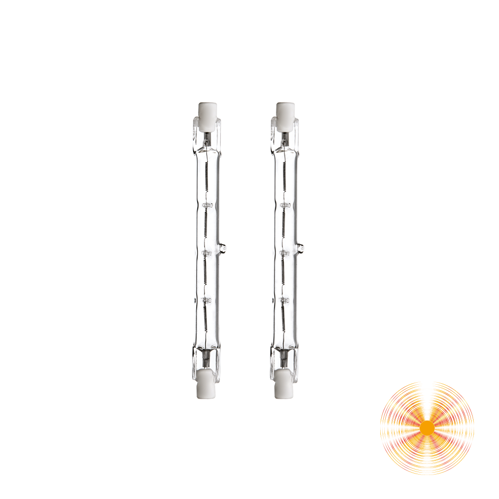 BIPACK LAMPADINE ALOGENE R7S 120W 2800K 