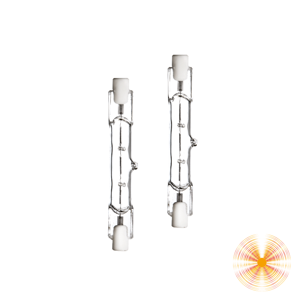 BIPACK LAMPADINA ALOGENA R7S 120W 2800K 