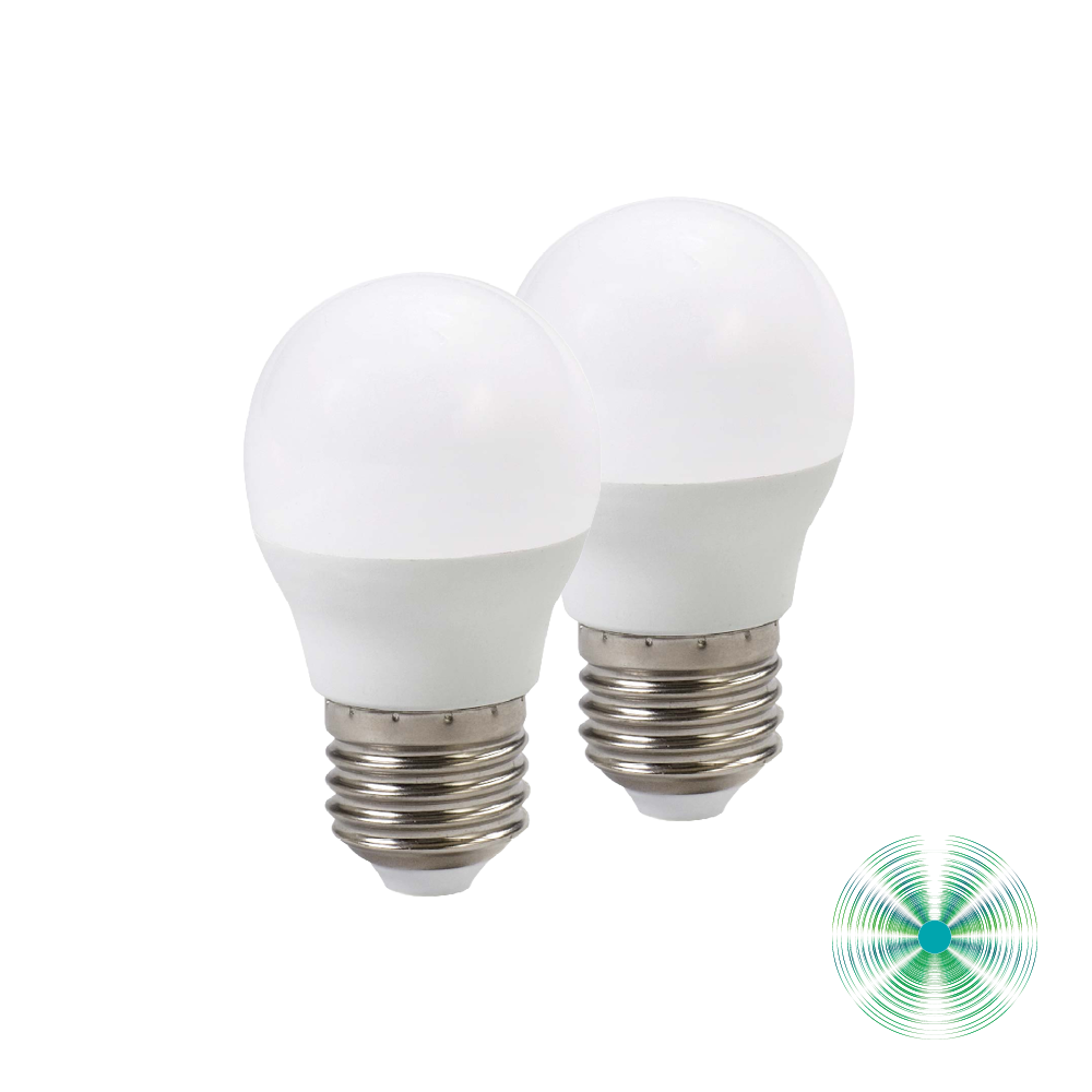 BIPACK LAMPADINE LED G45 E27 5W 4000K