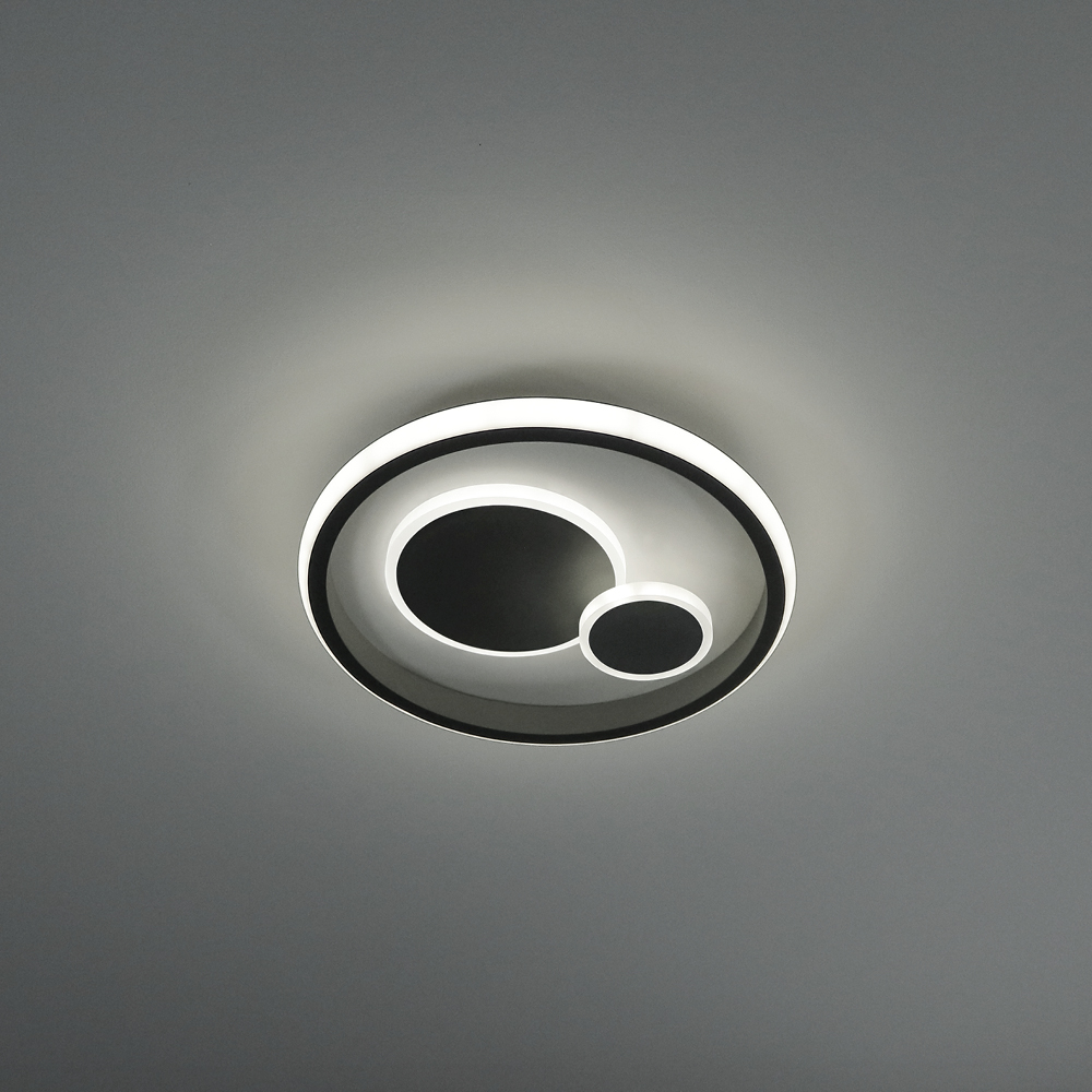 ELIOR 2/S PLAFONIERA Ø25 GRIGIO 18W 3000K-4000K