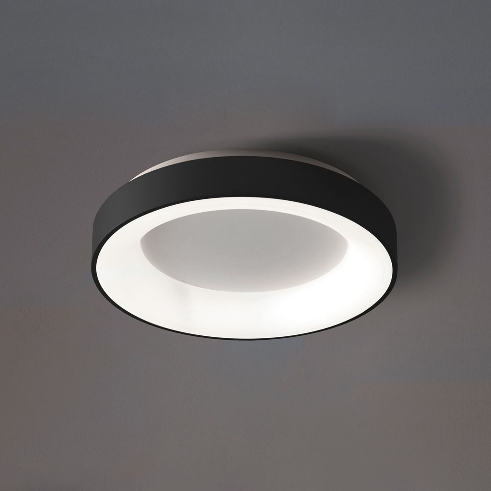 INNER-R PLAFONIERA Ø60 NERO 50W 3000K - 4000K DIMMERABILE