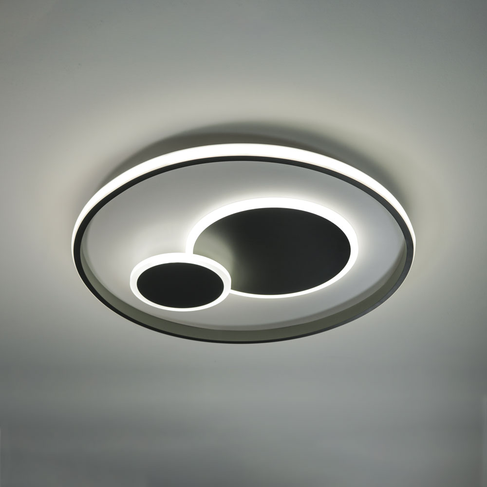 ELIOR 2/M PLAFONIERA Ø35 GRIGIO 30W 3000K - 4000K