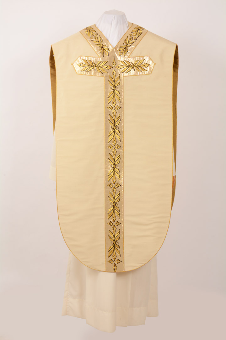 Pianeta tessuto pura seta colore bianco