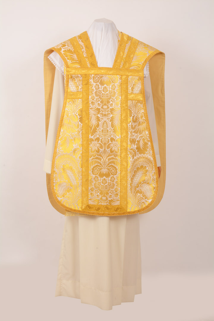 Pianeta con accessori tessuto Mughetti colore bianco