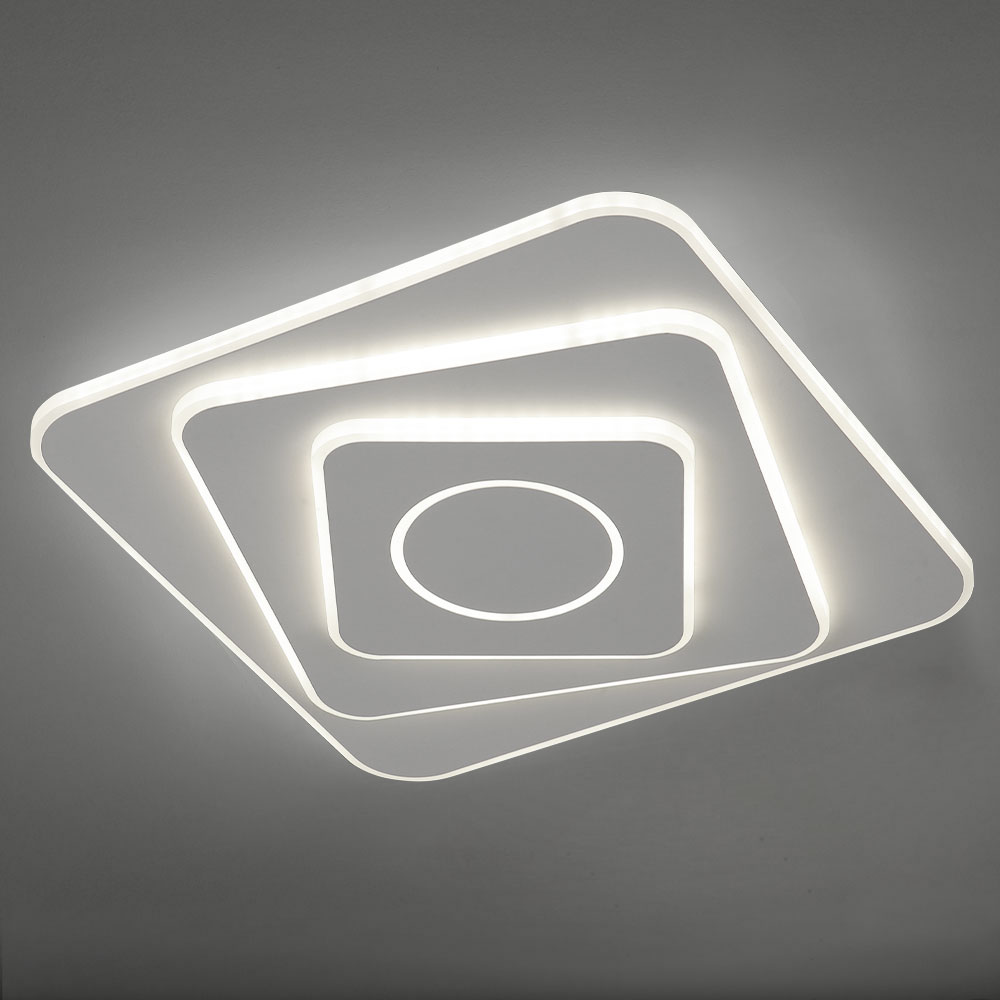 SQUARE 3/S PLAFONIERA BIANCO 38W 3000K - 4000K