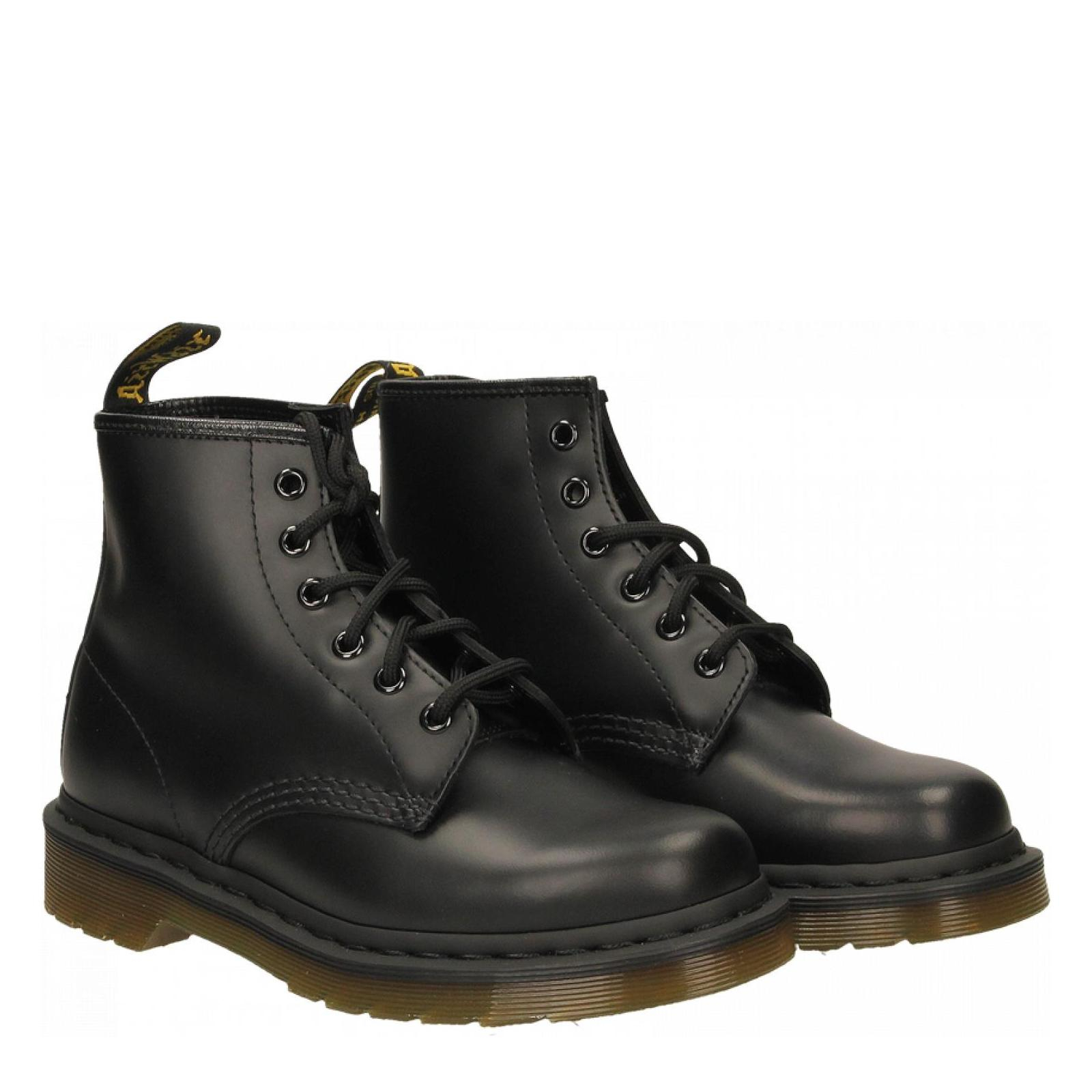 101 SMOOTH BLACK - 6 EYE BOOT