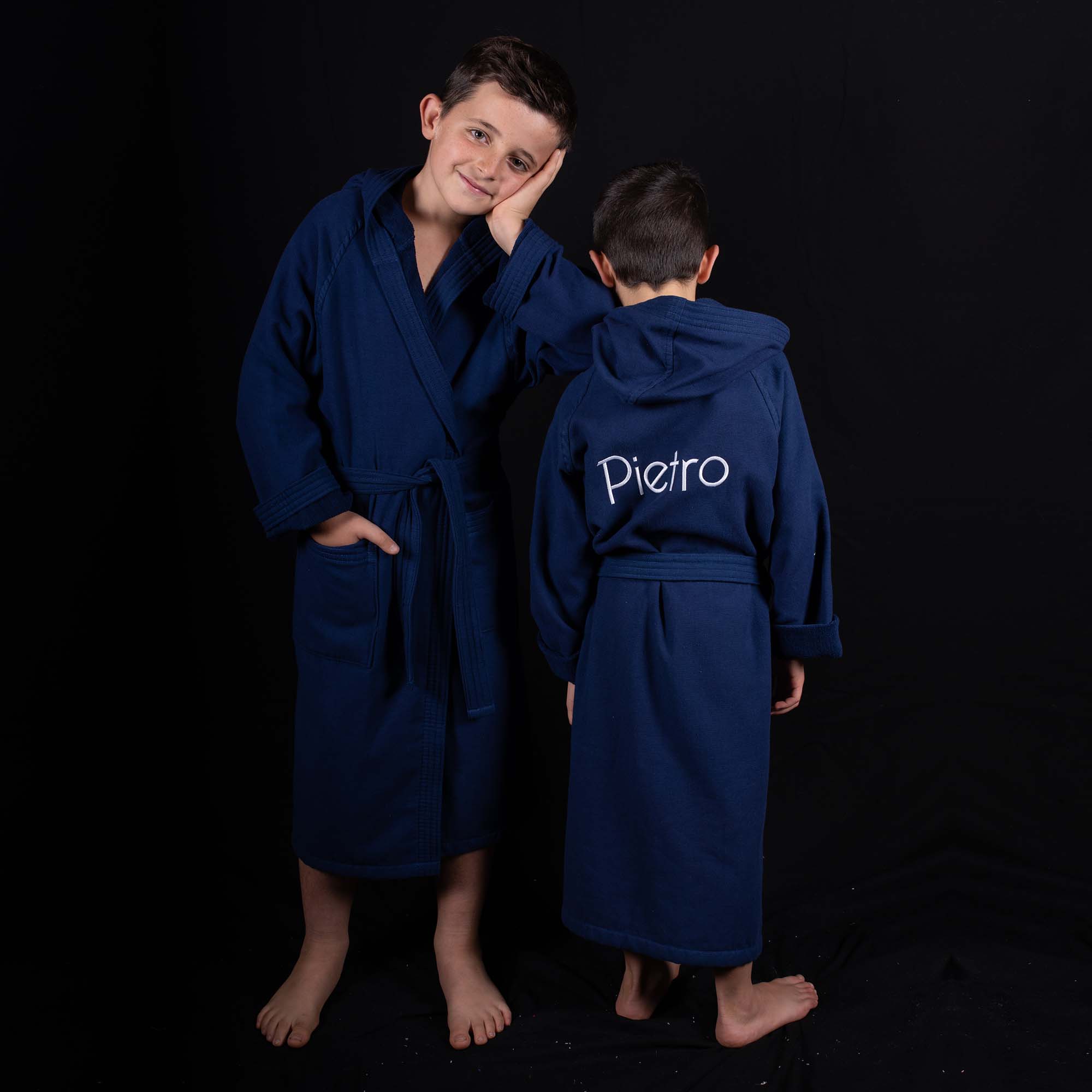 Accappatoio bambini Sport - Blu Navy 