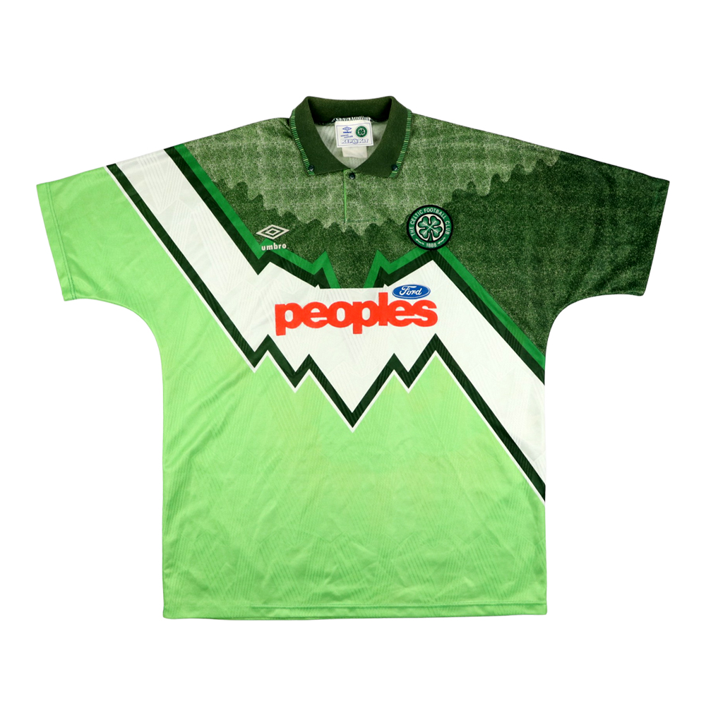 celtic 91 92 away kit