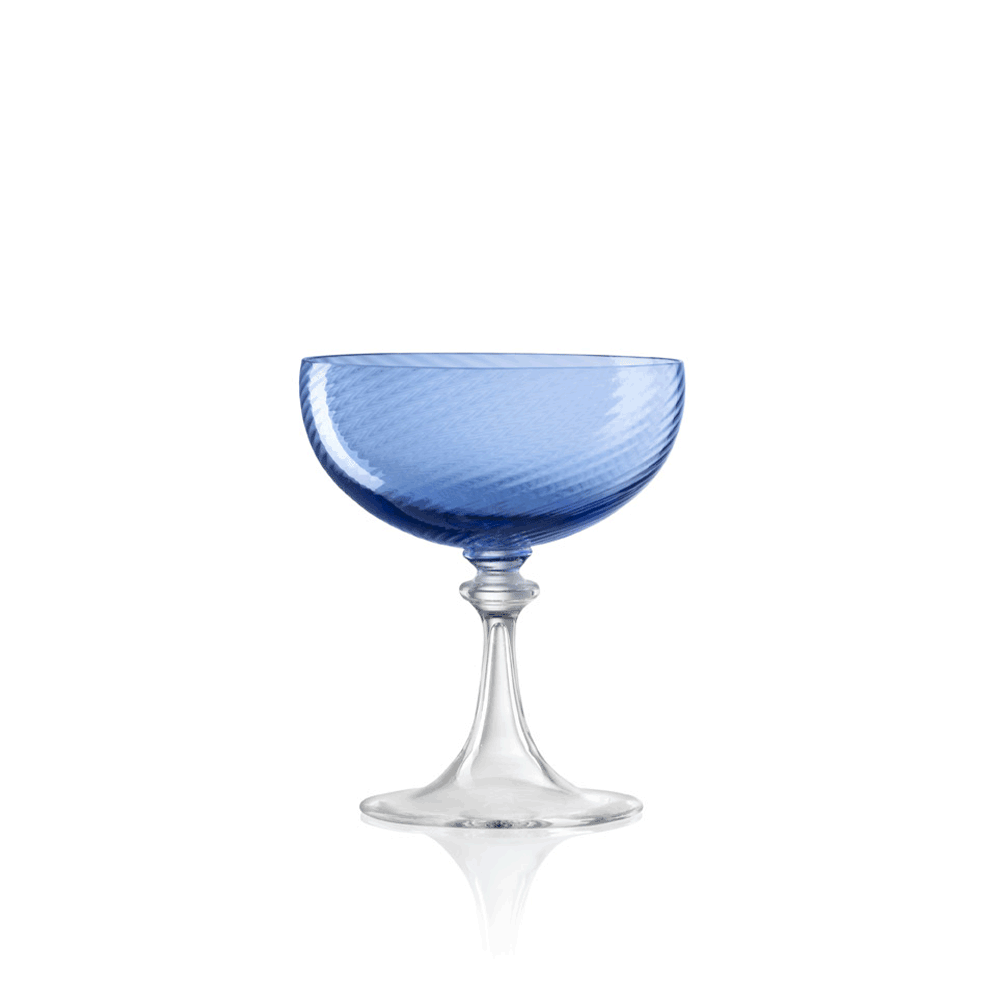 Coppa Champagne Blu, NasonMoretti Vetro di Murano, Collezione 3/62