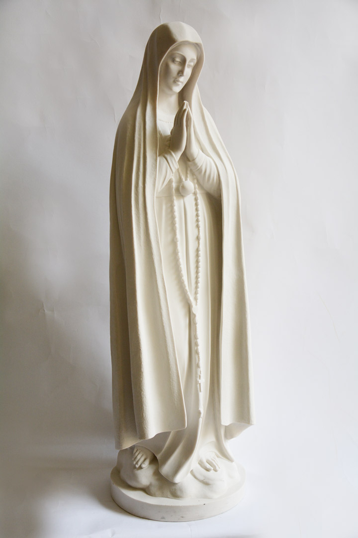 Statua Madonna di Fatima in Polvere di Marmo cm 83 DEC181-83