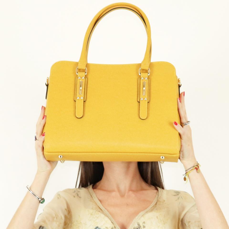 Zara mustard yellow flap mini city bag