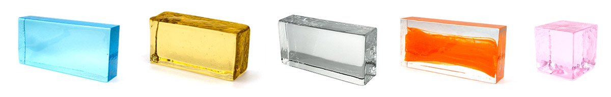 mattoni in vetro di murano